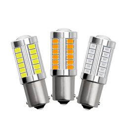 Motorcyle Lights 1156 1157 7443 3517 33 LED Bulbs 5630 SMD Car Turn Parking Signal Light Auto Brake Tail Lamps DC 12V4045096