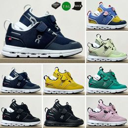 2024 On Cloud Kids Shoes Sports Outdoor Athletic UNC Black children White Boys Girls Casual Fashion Sneakers Kid Walking Toddler Sneakers 22-35 bb