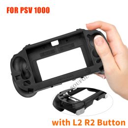 Cases Dropshipping Frosted Hand Grip Joypad Stand Case with L2 R2 Trigger Button For PSV 1000 PS VITA PSV1000 Game Console Two Colors