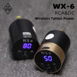 Dryers Wx6 New Mini Wireless Tattoo Power,aluminum Alloy Tattoo Adapter Power Supply Lcd Display,for Rotary Hine,rca&dc Interface