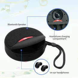 Speakers TG808 Bluetooth headset speaker two in one tws5.0 Stereo Outdoor Sports ear For all smartphones