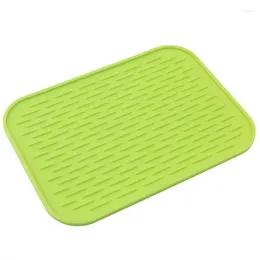 Table Mats H55A Silicone Holder Kitchen Mat Heat Non-slip ResistantTrivet Pot Tray Straightener