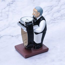 Display Old Butler Man Watch Stand Old Man Ring Stand Glasses Holder Watch Storage Table