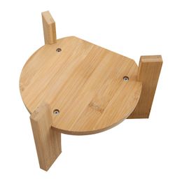 Price consultation Bedroom Furniture Bamboo and wood round base Glass bottle square base crafts decoration vase seat