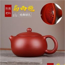 Teapots Yixing Teapot Tea Pot Philtre Xishi Beauties Handmade Purple Clay Teaware Customised Gifts Drinkware Set Drink Puer 240130 Dr Dhqsi
