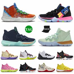 Top Quality Kyrie Shoe Mens Basketball Shoes Womes Kyries 5 Pink Patrick Yellow Pineapple House Galaxy Oreo Mamba Mentality OG Original Friends Trainers Sneakers