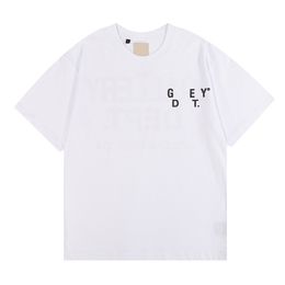 Designer Galleries Tee Depts T-shirts Man Womens Tees ink splash graffiti letters loose short-sleeved round neck clothes AIEQ