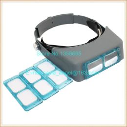 &equipments New 1.5X/2X/2.5X/3.5X Optivisor Head Watch Repair Glasses Magnifying Eye Loupe