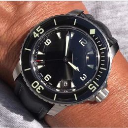 Luminous FIFTY FATHOMS Watch 50 Fathoms Japanese Miyota 8215 Automatic Mechanical Mens Watches Sport High Quality Watches montre241o