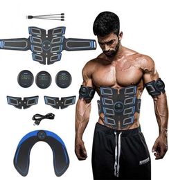 Belly Electrical Muscle Stimulator Fitness Press Machine Buttocks Trainer Electrostimulator EMS Abs Toner Abdominal Toning Belt 223739124