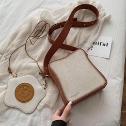 Evening Bags Toast Bread Fried Egg Small Bag 2021 Fashion Women Wild Unique Niche Shoulder Messenger Crossbody299i