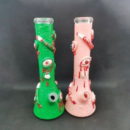 Glass rod height 36cm, hookah Colour thick Pyrex recycled beaker rod, water pipe, smoking accessory