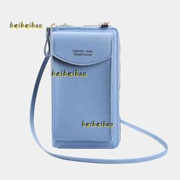 Evening Bags Fashion Large Capacity Phone Purse Wallet For Women Leather Solid Colour Shoulder Bag Small Crossbody Handbag Pack Fashion Gift Women Stores 2024