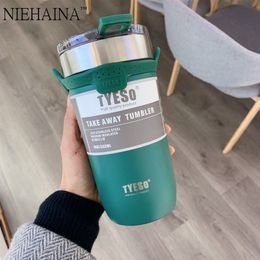 Stainless Steel Tumblers Coffee Mug 550ml Double with Non-slip Case Car Vacuum Flask Travel Insulated Bottle331Y
