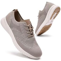 TIOSEBON Men's Walking Oxford Tennis Sneakers Work Mesh Casual Shoes