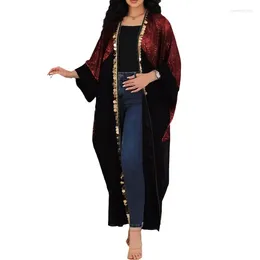 Ethnic Clothing Abaya Dubai Party Gowns Turkish Robe Islamic Kimono Arab Cardigan Eid Muslim Women Elegant Printing Dress African Female