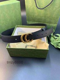 with Box New Genuine Leather 2.0 2.8 3.4 3.8cm Belt Mens and Womens Casual g Business Luxury Letter Smooth Buckle 17PF
