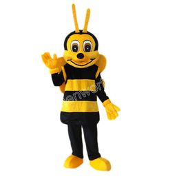 2024 New Little bee Mascot Costume Cartoon Character Outfits Suit Adults Size Outfit Birthday Christmas Carnival Fancy Dress For Men Women