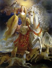 Kinuko Y Craft Fantasy Art Eleanor Of AquitaineOil Painting Reproduction High Quality Giclee Print on Canvas Modern Home Art Dec5013033