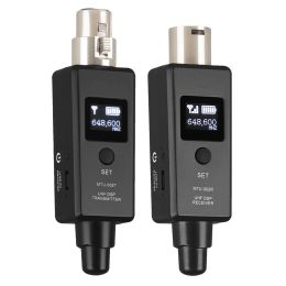 Accessories New Wireless Microphone System Rechargeable Transmitter Receiver For Dynamic Microphones Wireless Guitar Audio Transmission