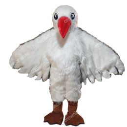 High Quality Red Mouth Seagull Mascot Costumes Walking Halloween Suit Large Event Costume Suit Party dress