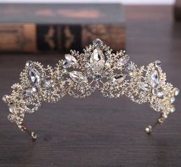 Jane Vini Pearls Diamond Wedding Crowns For Briade Headpieces Headbands Women Crystal Jewel Tiaras Quinceanera Birthday Head Acces3284863