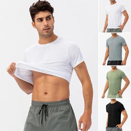 Men's T Shirts Men Shirt Soild Casual Top Mens Fitness T-Shirts O Neck Man Fashion Blouses Male Clothing S-2XL Tops Tees Streetwear