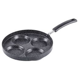 Aluminium 4-Cup Egg Frying Pan Non Stick Swedish Pancake Plett Crepe Multi Egg Frying Pan 1 Pcs292c