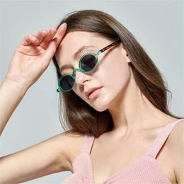 Sunglasses Fashion UV400 Shades Hip Hop Oval Small Frame Sun Glasses Round