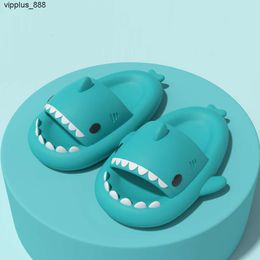 men women shark slippers summer beach slides adult kids cartoon slide pink yellow blue red comfortable soft indoor outdoor platform sandals