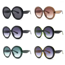 Sunglasses Fashion Oversized Round Frame Gradient Designer Eyewear Outdoor Driving Shades UV400 Sun Glasses Goggles