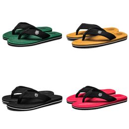 Desginer Arrival Fashion Slipper Flip Flops Slides Shoes Designer Mens Womens Colour Yellow Black Red Green Size 36-45 W-013
