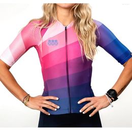 Racing Jackets 2024 Women's Short Sleeve Cycling Jerseys Quick Dru Bicycle Trainning Shirts Ropa Deportiva Mujer Ciclismo Maillot Mtb