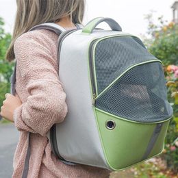 Cat Carriers Foldable Pet Bag Dog Outing Backpack Portable Expandable Handbag Ventilated Breathable Travel Storage