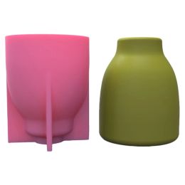 Equipments Modern Flower Vase Resin Mold Simple Style Makeup Brush Holder Vase Mold Home R3MC