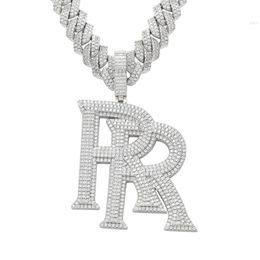 Pasirley Personalized Hip-hop Letter 925 Silver Custom Pendant Moissanite Pendants and Chain for Men