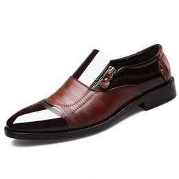 Men's Formal Shoes, ZUAUOOT Loafers, Leather Pointed Tie Up Business Tailcoat Shoes 793