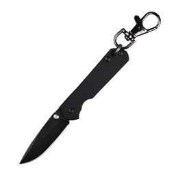 A2279 Small Folding Knife D2 Black Titanium Coating Blade TC4 Titanium Alloy Handle Mini EDC Pocket Gift Knives