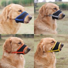Dog Apparel Adjustable Muzzle Mouth Guard Staffordshire Breathable Strap Comfortable High-end X3UC
