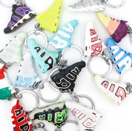 Designer Pippen Shoes Keychain 3D Basketball Keychains Stereoscopic Sneakers Keychains For Man Women Mini Sport Shoe Keyring 24 Styles