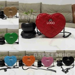 Shoulder Bags Womens Bag 2024 Valentines Day New Fashionable and Popular Personalised Solid Colour Heart shaped Bag Single Shoulder Bag Bags TrendyH24222