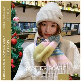 Designer High Quality Imitation Of Empress Dowager Xis Warm Autumn Winter For Womens 2023 New Wool Blended Thickened Scarf And Mohair Dhpc7