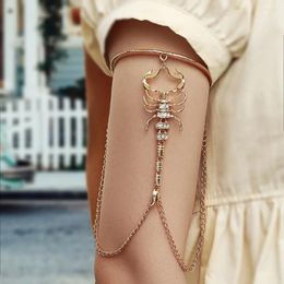 Link Bracelets Fashion Simple And Versatile Scorpion Shaped Chain Niche Design Personality Geometric Street S Lady Temperament Arm Ring