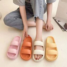 Slippers 2024 Fashion Summer Women Indoor EVA Soft Sole Slides Women's Sandals Buckle Platform Flip Flops Shoes Woman 45