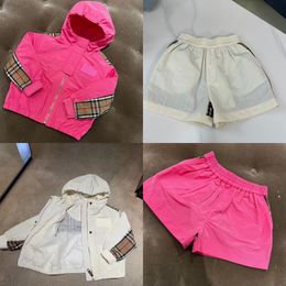 kids clothes Casual Designer Autumn Girls Spring sets Sunscreen boys baby set girl Long sleeved cardigan pleated skirt 100-140 n2SZ#