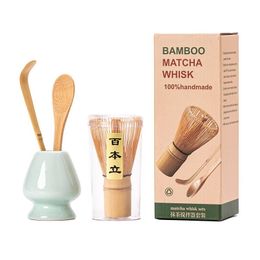 Teaware Sets Bamboo Matcha Whisk Tea Natural Whisks Tools Professional Stirring Brush Teas Ceremony Tool Brushes Drop Delivery Home Dhiyp