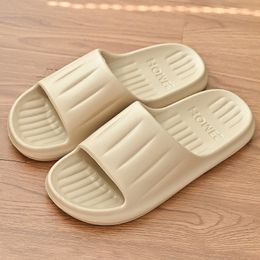 Step on the shit slippers Ladies Indoor home home Summer new silent non-slip bathroom bath flip-flops Men Shower Slippers Bathroom Slippers Sandals House Slippers 12