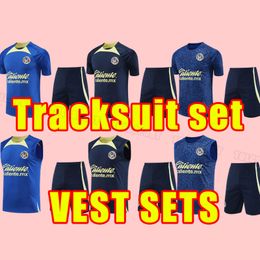 liga mx 23 24 Club America Soccer tracksuit GREEN third HENRY 3RD GIOVANI CACERES B.VALDEZ 2023 2024 vest sets maillot MEN KIDS KIT Football training Fans Player