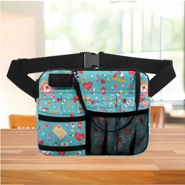 Waist Bags Nursing Tool Care Accessories Cartoon Ambulance Heartbeat Print Designer Bag Gift Portable Storage