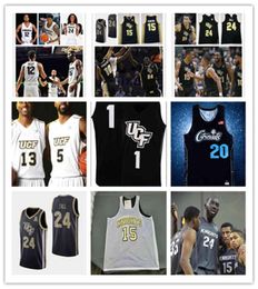 Xflsp 2022 College Custom UCF Knights Stitched College Basketball Jersey 15 Aubrey Dawkins 24 Tacko Fall Jerseys 21 C J Walker 06771121